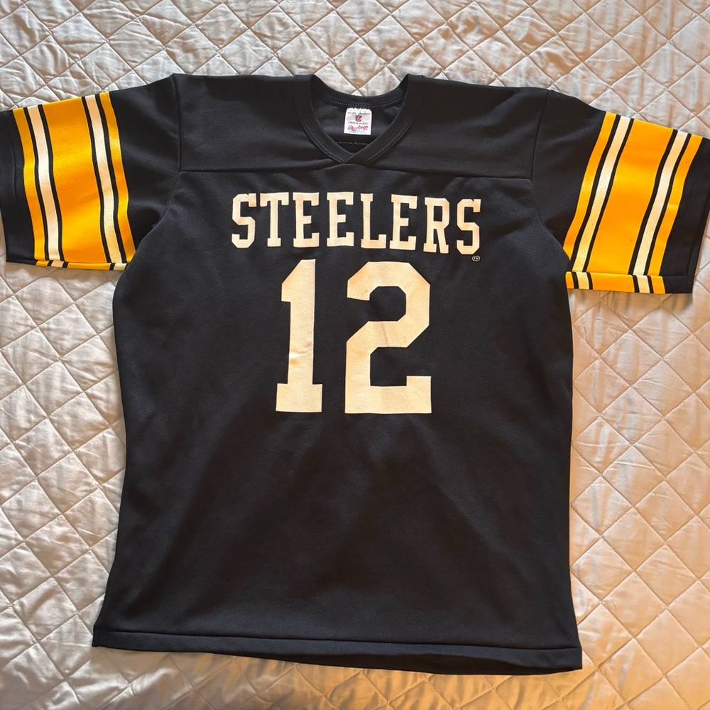 Vintage Pittsburgh Steelers #12 Terry Bradshaw Jersey